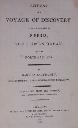 Account of a voyage of discovery to the north-east of Siberia, the frozen ocean, and the north-ea...