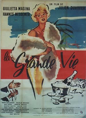 "LA GRANDE VIE" DAS KUNSTSEIDENE MÄDCHEN / Réalisé par Jean DUVIVIER en 1960 avec Giulietta MASIN...