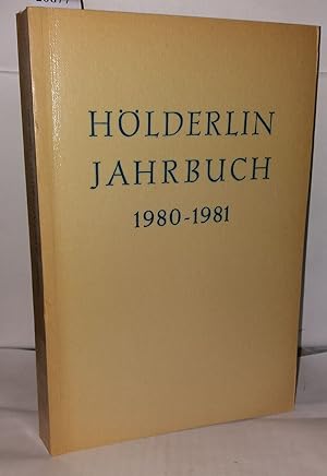Hölderlin Jahrbuch 1980 - 1981 Begründet Von Friedrich Beissner und Paul Kluckhohn - Im Aufrag de...