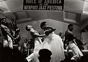 Photograph of Eartha Kitt and the Newport Jazz Festival, 1957