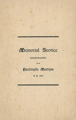 Memorial service in the Presbyterian church, Burlington, N.J. on November 26th, 1900 : commemorat...