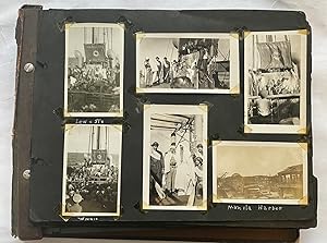 WWII PHOTO ALBUM - PHILIPPINES, URUGUAY, TUNISIA, ITALY - KEPT BY A WOMAN