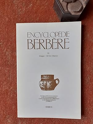 Encyclopédie berbère - III. Ahaggar - Ali ben Ghaniya