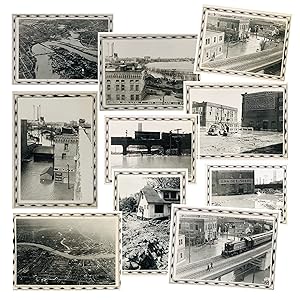 Series of Twenty-Six Original Photographs Documenting the Historic Red River Valley Flood of 1950...