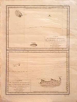 New Zealand - Map of northern extremity of Nouvelle-Zelande