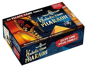 kit escape game famille : la malédiction du pharaon