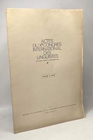 Théorie et pratique du langage chez Paul Valéry --- Actes du Xe congrès international des linguis...