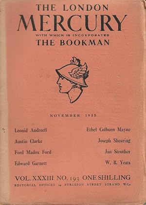 The London Mercury. Edited by R A Scott-James. Vol.XXXIII No.193, November 1935