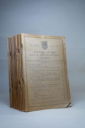Journal of the Royal Horticultural Society Vol. LXXXI Part One to Twelve January-December 1956