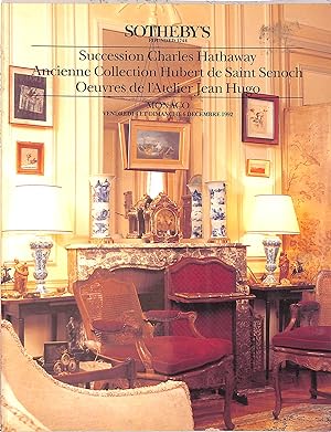 Succession Charles Hathaway Ancienne Collection Hubert de Saint Senoch Oeuvres de l'Atelier Jean ...