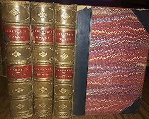OLIVER CROMWELL: Letters & Speaches, in 5 Volumes, Bound in 3. 1888. ALSO BOUND with it: The Life...