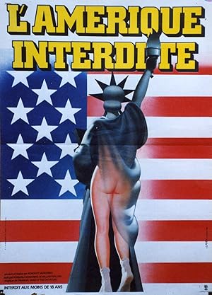 "L'AMÉRIQUE INTERDITE (THIS IS AMERICA)" Réalisé par Romano VANDERBES en 1980 / Affiche française...