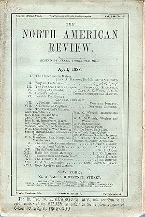 The North American Review. Vol. 146, No. 4, April, 1888