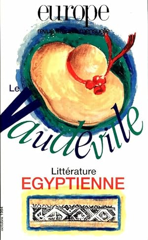 Europe Revue n?786 : Le Vaudeville - Collectif