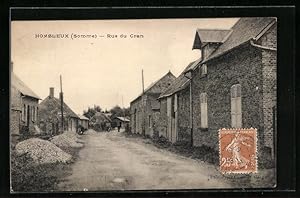 Carte postale Hombleux, Rue du Cran