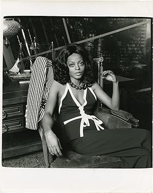 Original double weight photograph of Diana Ross, 1974