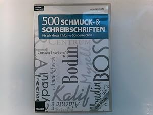 Franzis 500 Schmuck- und Schreibschriften
