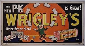 (Advertising - Trolley Car) The New P-K WRIGLEY'S is Great ! "After Every Meal"