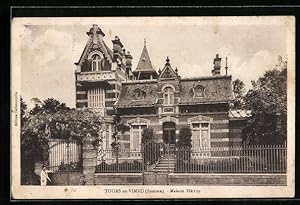 Carte postale Tours-en-Vimeu, Maison Hètroy