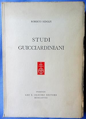 Ridolfi - Studi guicciardiniani - Olschki, 1978