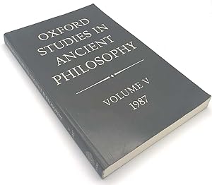 Oxford Studies in Ancient Philosophy: Volume V, 1987