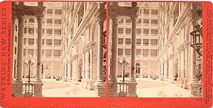 STEREOVIEW OF INTERIOR of SAN FRANCISCO'S PALACE HOTEL