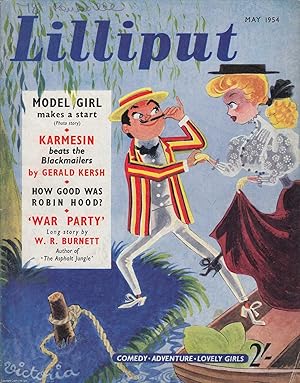 Lilliput Magazine. May 1954. Vol.34 no.5 Issue no.203. W.R. Burnett story 'War Party', and other ...