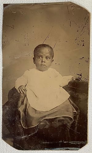 Tintype Photograph of African American Baby, C. 1870