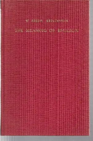 The Meaning of Religion. Lectures in the phenomenology of religion.