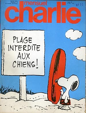 "CHARLIE MENSUEL N°67 / août 1974" Charles M. SCHULZ : PEANUTS
