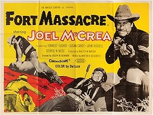 Fort Massacre (Original poster for the UK release of the 1958 film)