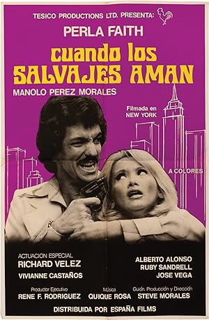 Cuando los salvajes aman [When the Savages Love] (Two original posters for the circa 1970s film)