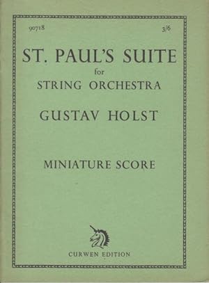 St Paul's Suite for String Orchestra - Study Score