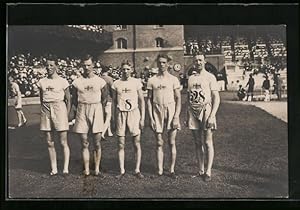 Ansichtskarte Stockholm, Olympia 1912, The Swedish team in the team race