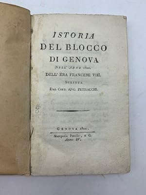 Istoria del blocco di Genova nell'anno 1800 dell'era francese VIII