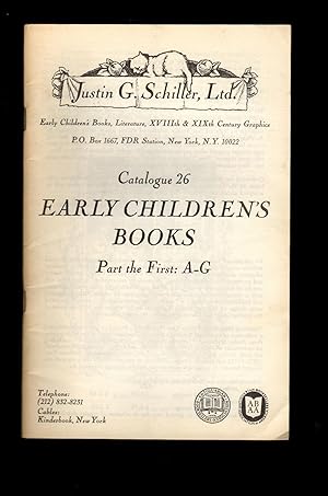 Catalogue 26: Early Children's Books. Part 1 - 3 [complete set]