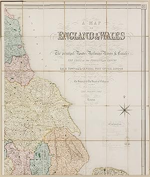 A Map of England & Wales, The Principal Roads, Railways, Rivers and Canals