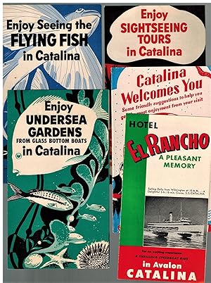 A Group of Five Catalina, California Tourist Brochures