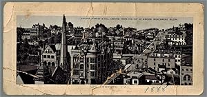 (Advertising Card) Second Street and Hill, Looking from the Top of Bryson and Bonebrake Block, Lo...