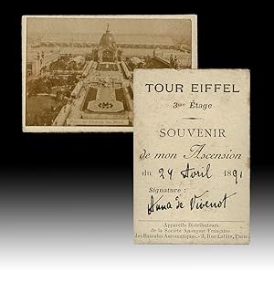[Photographicia] Vending Machine Photograph Card from the 3rd Level of the Eiffel Tower in Paris,...
