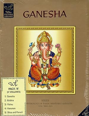 PACK B (5 Volumes) Ganesha, Krishna, Vishnu, Hanuman, Shiva and Parvati