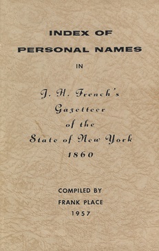 Index of Personal Names in J. H. French's Gazetteer of the State of New York (1860)