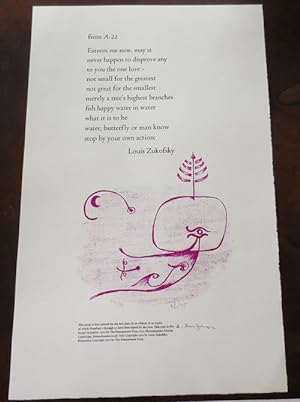 From A-22 (Signed Poetry Broadside)