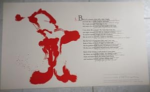 Untitled Broadside (first line begins "Body of a woman, white hills, white thighs." (Signed by Me...