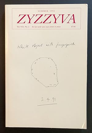 ZYZZYVA 30 (Volume 8, Number 2; Summer 1992) - includes notebook pages by Kathy Acker