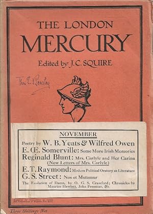 The London Mercury. Edited by J C Squire. Vol.V, no.25, November 1921