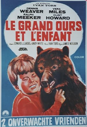 "LE GRAND OURS ET L'ENFANT (GENTLE GIANT)" Réalisé par James NEILSON en 1966 avec Dennis WEAVER /...