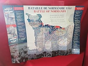 Carte Historique Bataille de Normandie ////. Historical Map BATTLE OF NORMANDY 1944