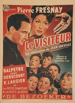 "LE VISITEUR" Réalisé par Jean DREVILLE en 1946 avec Pierre FRESNAY, Simone SYLVESTRE / Affichett...