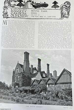 Moyns Park, Essex. The Seat of The Hon Mrs. St. John Ives. Several pictures and accompanying text...